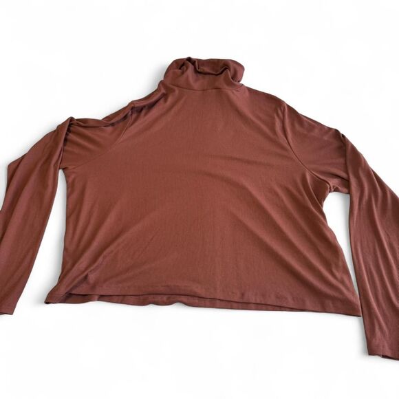 NWT Old Navy Long Sleeve Turtleneck | Woman Size 2X | Burnt Burgundy - Picture 7 of 7